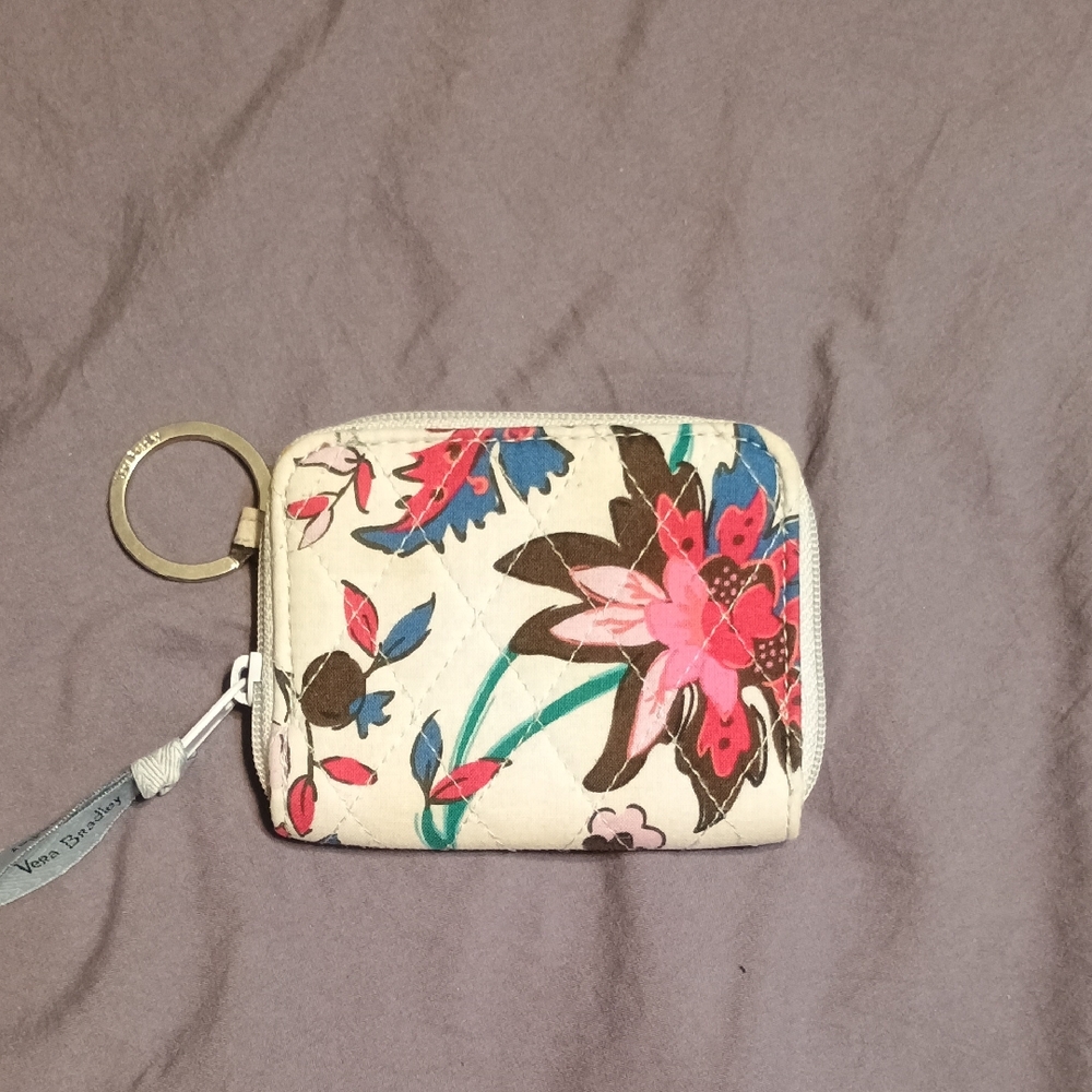 Vera Bradley Pink and Blue Floral Wallet